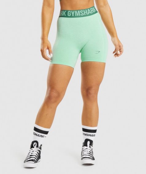 Women's Gymshark Flex Shorts Green | NZ 3KAMWL